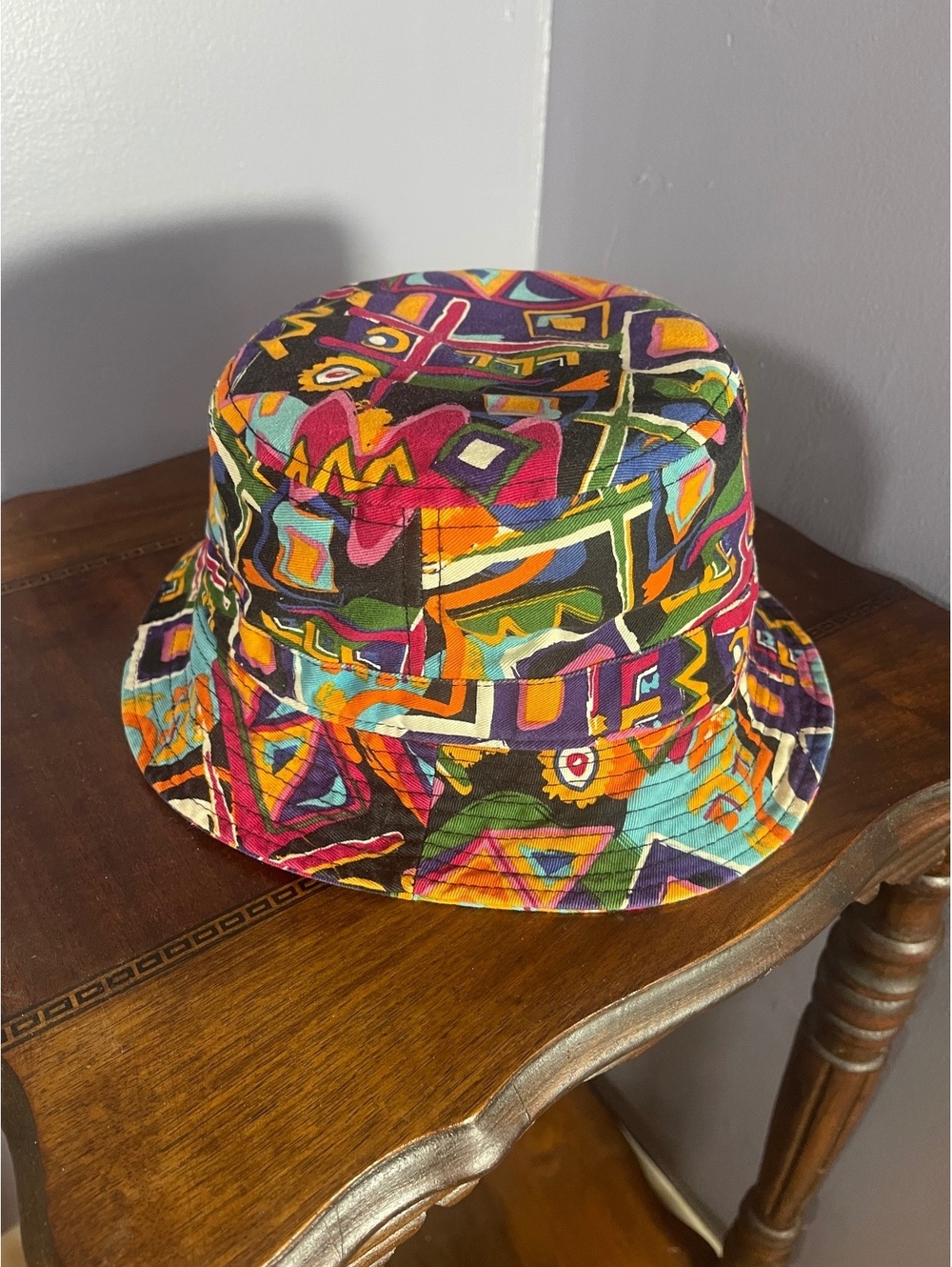 Colorful Abstract Pattern Bucket Hat - Picture 2 of 8